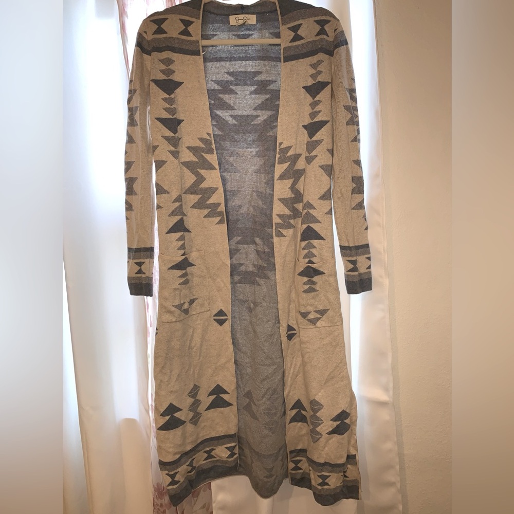 Jessica Simpson Aztec print duster